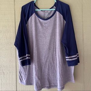 Football sleeve 3/4 sleeve shirt